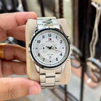Tommy Hilfigee_r Dual Time Silver White