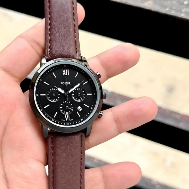 Fossii_lNeutro Chronograph DarkBrown Black