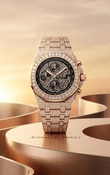 Audemars Piguee_t Royal Oak TachyMeter Iced Out