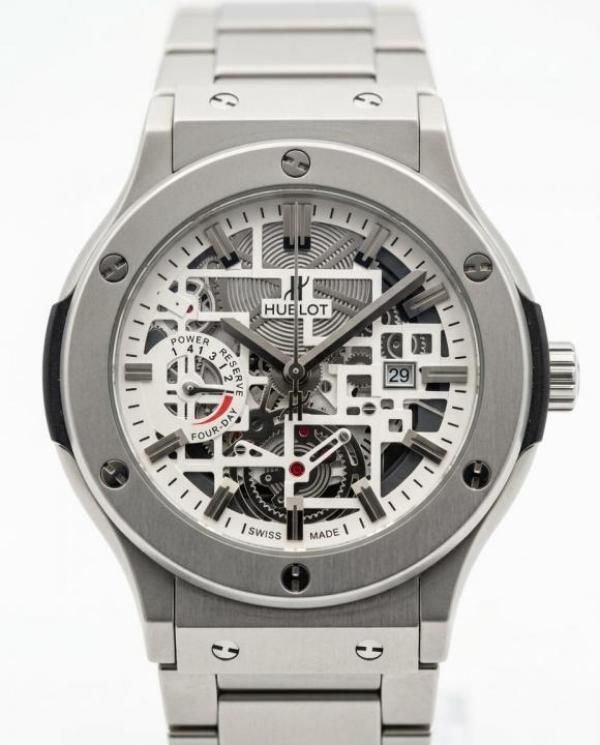 Hublo_t Big Bang Tourbillon Silver White Dial