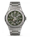 Hublo_t Big Bang Tourbillon Silver Green Dial