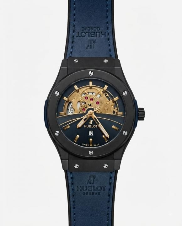 Hublot Big Bang Tourbillon Blue Leather