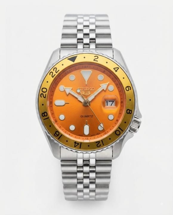 Seiko Gmt Master sliver Orange Dial