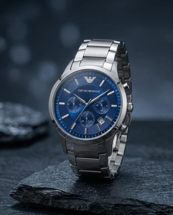 Emporio Armaan_i Classic Silver-Blue
