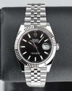 Rolee_x Oyst uuer Perpetual Date Just Silver-Black