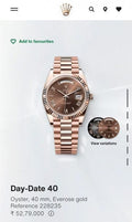 Rolee_x Oyster Perpetual Day Date 40 Battery Copper Brown