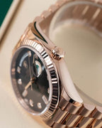 Rolee_x Oyster Perpetual Day Date Diamond Cooper Brown 40 Battery