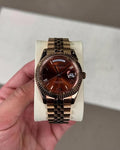 Seiko Oyster Perpetual Day Date Movment Like Automatic Copper-Brown