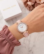 Michael_l Kors  Parker Pave Pink-White