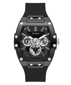 Guess Rectangle Chronograph Black-Silver Chronograph