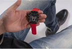 Guess Rectangle Chronograph Red-Black