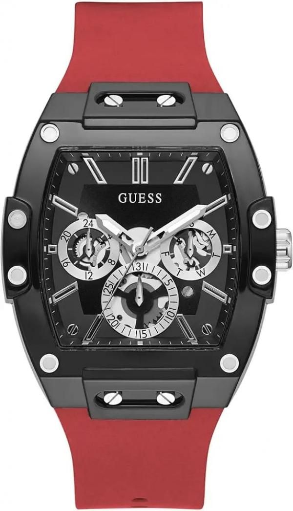 Guess Rectangle Chronograph Red-Black