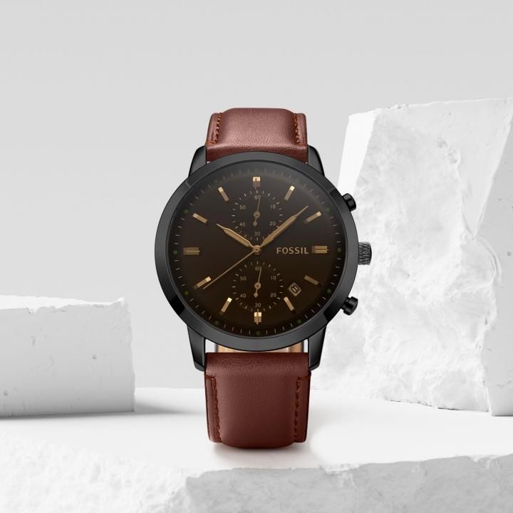 Fossii_l Townsman Chronograph DarkBrown-Black-Brown