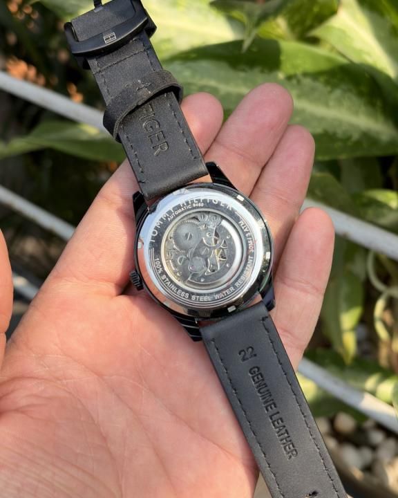 Tommmy Hilfige_r Automatic Leather Full-Black