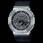 Casio g shock gm2100 black silver Black