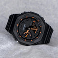 Casio g shock ga2100 black and orange