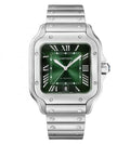 Cartiie_r Santos Automatic silver green