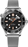 Omegg_a Seamaster Diver 300 Automatic silver Black orange niddle