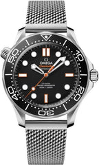Omegg_a Seamaster Diver 300 Automatic silver Black orange niddle