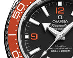 Omegg_a Seamaster Planet Ocean 600M Co-Axial Master Chronometer metal Silver orange black