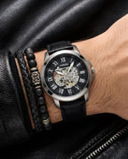 Fossii_l Grant Automatic black silver Black