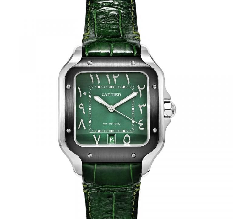 Cartiie_r Santos Automatic full green arabic