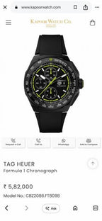 Tag_g Formula 1 Chronograph black green