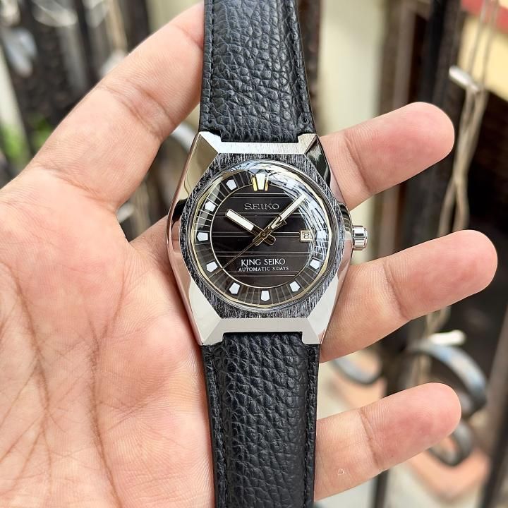 Seiko King Vanac Automatic black brown