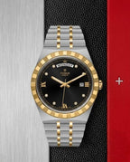 Tudor Royal Automatic 2 ton gold black Diamond