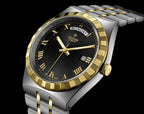 Tudor Royal Automatic 2 ton gold Black Roman ank