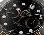 Omegg_a Seamaster Diver 300M Co-Axial Master Chronometer Chronograph 2 ton copper black