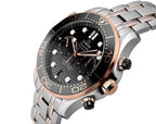 Omegg_a Seamaster Diver 300M Co-Axial Master Chronometer Chronograph 2 ton copper black