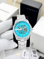 Armaann_i Exchange Ax2418 Hampton Automatic silver Sky Blue
