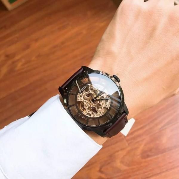 Fossii_l Townsman Brown-Black Automatic