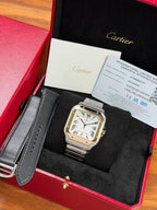 Cartiie_r Santos Automatic 2 ton gold white