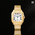 Cartiie_r Santos Automatic gold white