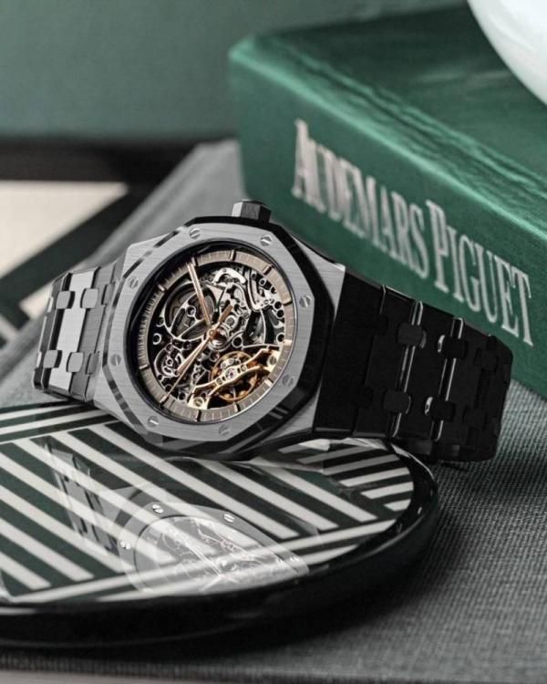 Audemars piguee_tRoyal Oak Skeleton Automatic Blacke