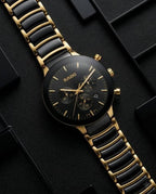 Radd_o centrix chronograph 2 ton Black Gold