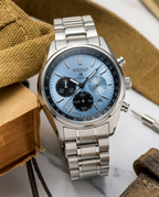 Seiko Prospex Chronograph Silver-Skyblue