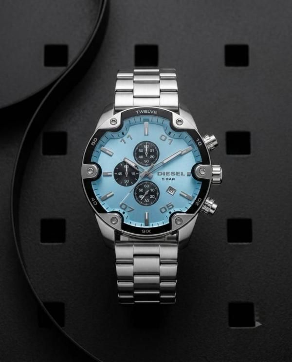 Diesee_l Spiked silver Sky Blue