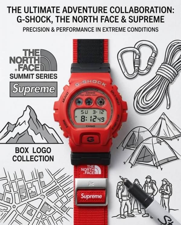 Casio G-Shock x Supreme x Special Edition Red