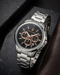 Maseraati Potenza Silver-Black-Copper Chrono
