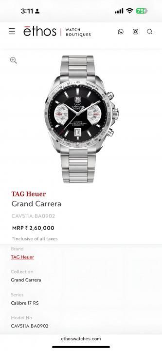 Tag Heuee_r carrera caliber 17