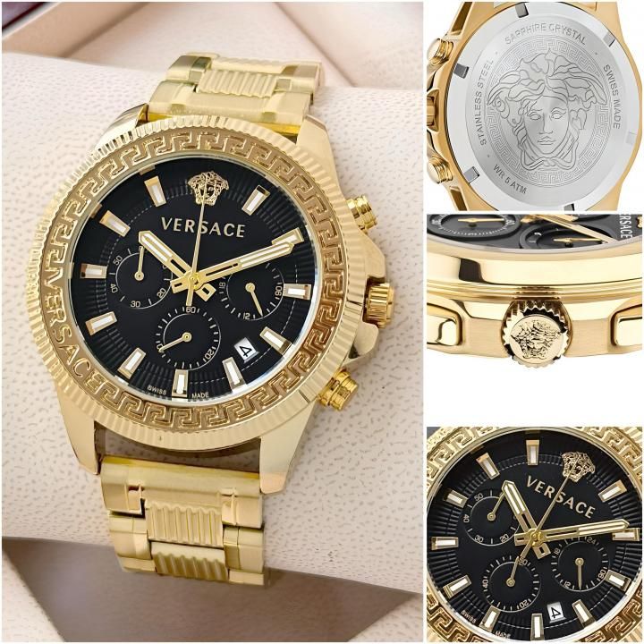 Versace Greca Action Chronograph gold black