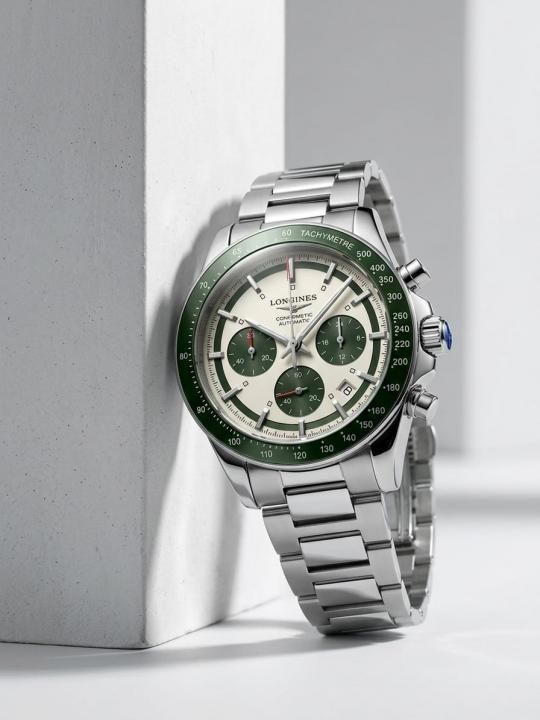 Longinee_s Conquest Chronograph Green