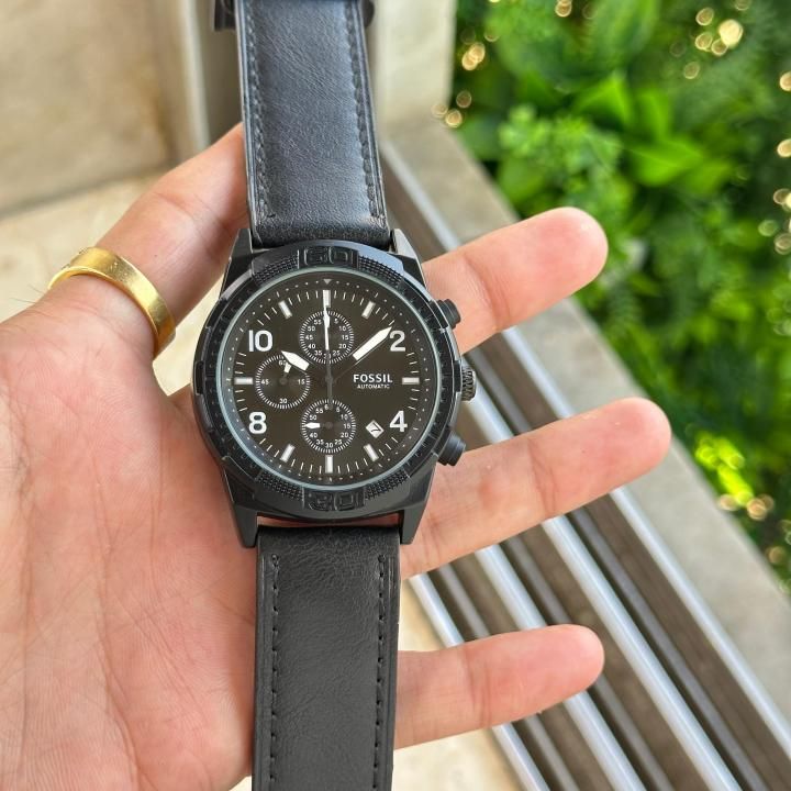 Fossi_l Bronson Chronograph Luggage Leather