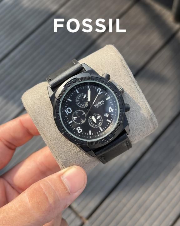 Fossi_l Bronson Chronograph Luggage Leather
