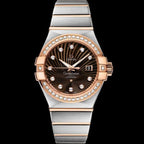 Omeg_ga Constellation Quartz luxury watch.