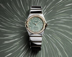 Omeg_ga Constellation Quartz luxury watch.