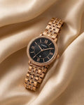 Fossii_l Jacqueline Rose Gold Black